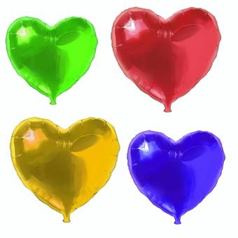 風船 ハート,可愛い,リアル,風船,細かいのイラスト素材