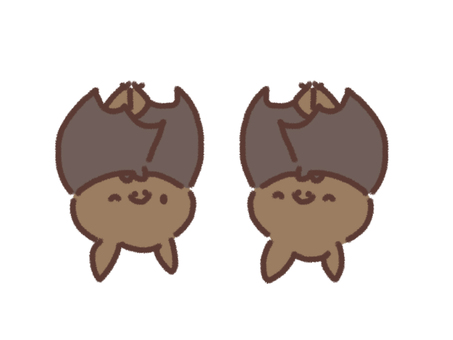 Illustration, bat, sleep, good night, 