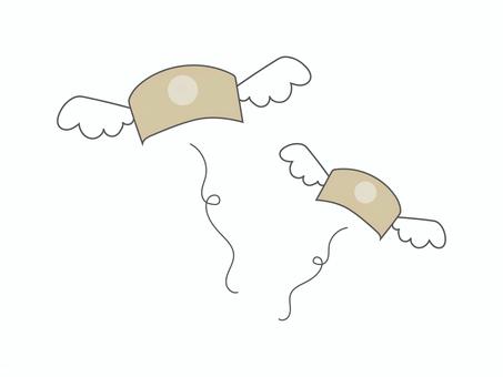 飛んでいくお金 お金,飛んでいく,消費,消費税,出費,出金,支払い,納税,投資,経済のイラスト素材