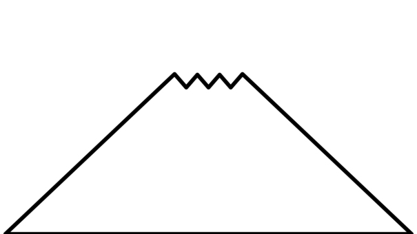 19_枠・富士山・シルエット・白