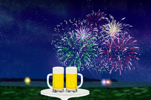 生ビールで乾杯