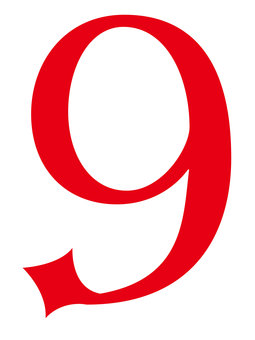 9 9,字,文字,アイコン,番号のイラスト素材