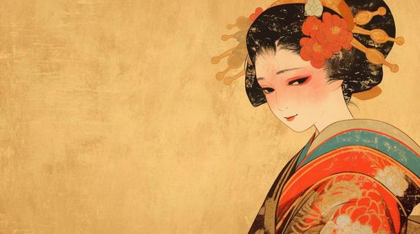和風美人画