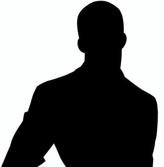 禿げの男 男,シルエット,立ち絵,trpg,人のイラスト素材