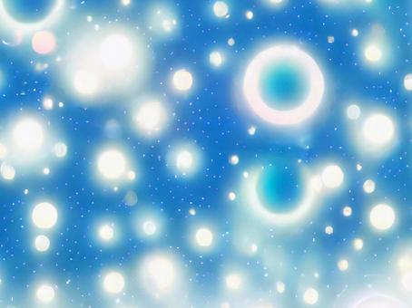 Shining particle background ball bokeh blue, , JPG