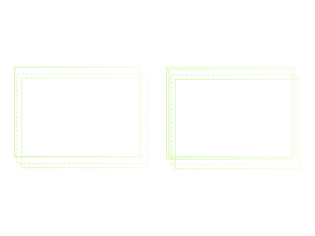 Illustration, four corners, overlap, intersection, 