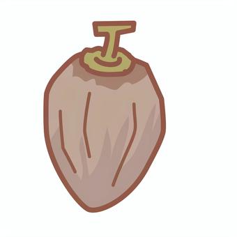 干し柿 干し柿,おやつ,柿,一個,茶色のイラスト素材