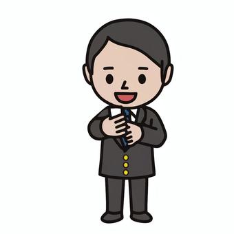 スマホ操作 スマホ,操作,笑顔,バズる,喜び,休憩,男性,スーツ,ビジネス,会社員のイラスト素材