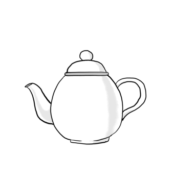 Tea pot, pot, black tea, drink, JPG and PNG