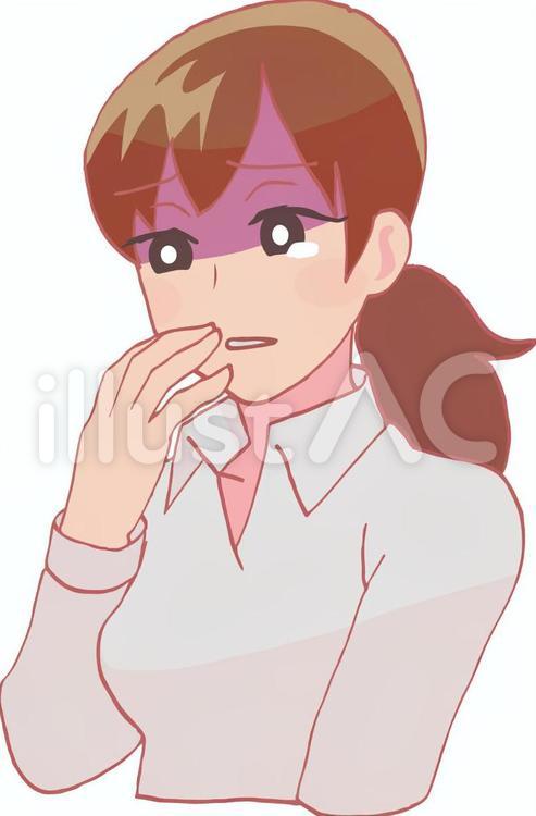 悲しむ女性イラスト No 無料イラストなら イラストac
