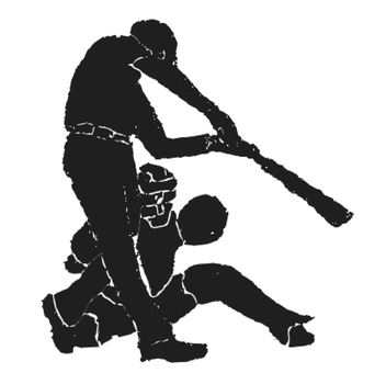 野球シルエット 野球,ベースボール,プロ野球,高校野球,メジャー,スポーツ,社会人野球,試合,甲子園,選手のイラスト素材