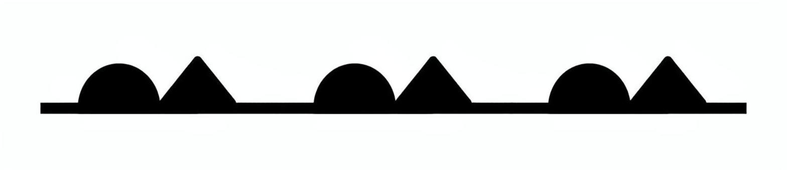 閉塞前線_黒 閉塞前線,天気,前線,天気予報,ライン,理科,シンプル,単体,黒のイラスト素材