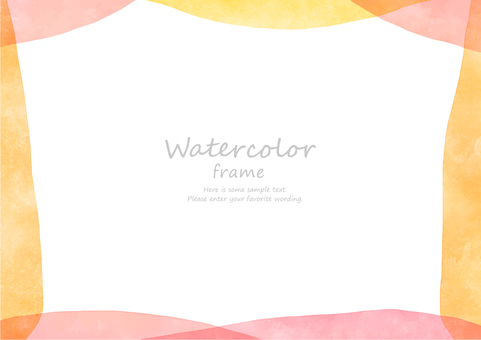 Gentle watercolor frame spring color wave type, JPG, PNG and AI Gentle watercolor frame spring color wave type, frame, spring, background, JPG, PNG and AI
