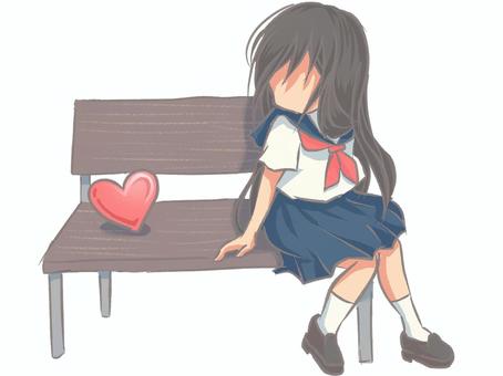 Illustration, girl, lonely, alone, 