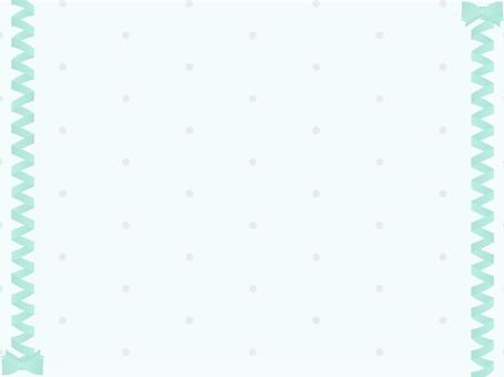 ゆめかわリボン背景（グリーン） ゆめかわ,背景,リボン,かわいい,ドット,素材,壁紙,プレゼントのイラスト素材