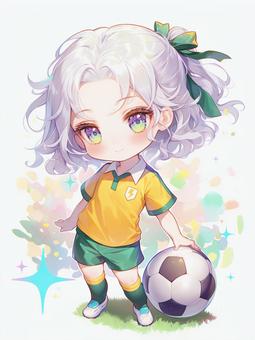 サッカー少女