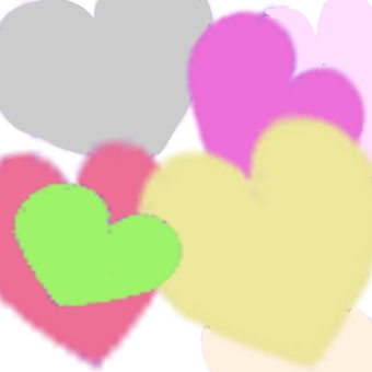 ハートがいっぱい ハート,マーク,いっぱい,色とりどり,愛情のイラスト素材