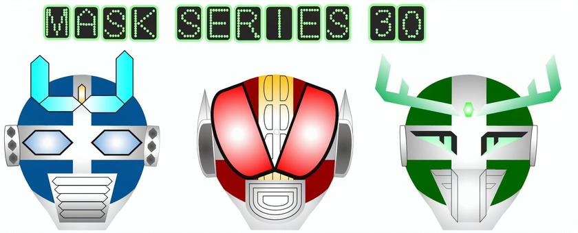 マスク シリーズ30 お面,かぶりもの,仮面,夏,祭り,夜店,マスク,秋,キャラクター,ワンポイントのイラスト素材