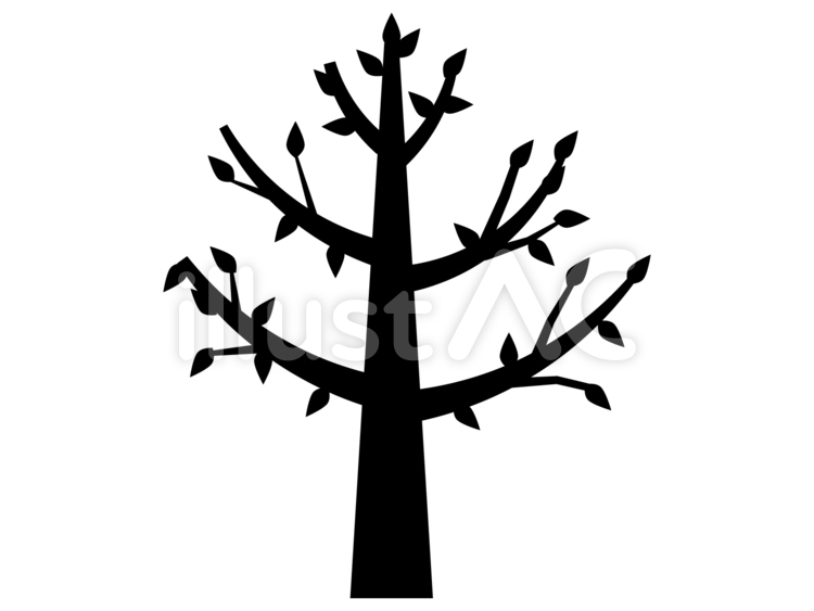 木 樹木 冬 植物シルエット イラストイラスト No 無料イラストなら イラストac