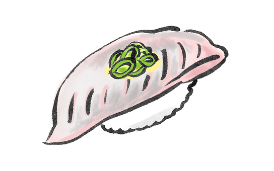 アジの握り 寿司,お寿司,握り,魚,生もの,日本,伝統,食文化,食事,お祝いのイラスト素材