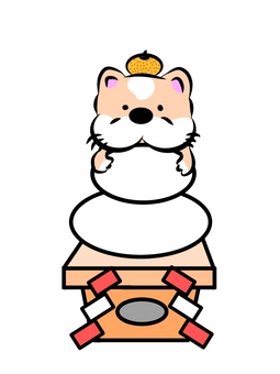 Illustration, JPG Illustration, kagami मोची, यह है, नए साल की सजावट, JPG