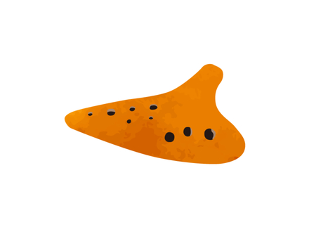 オカリナ オカリナ,楽器,小物,音楽,ベクター,笛,木管楽器,イタリア,生活,茶色のイラスト素材