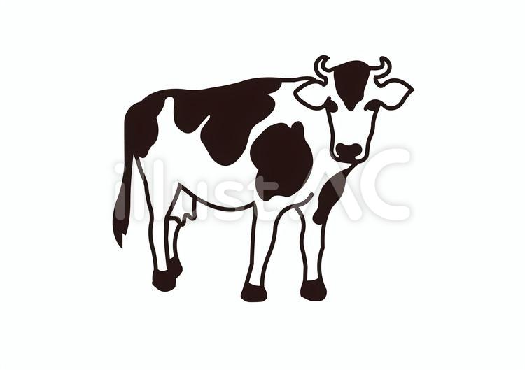 牛その７３ 牛,丑,丑年のイラスト素材