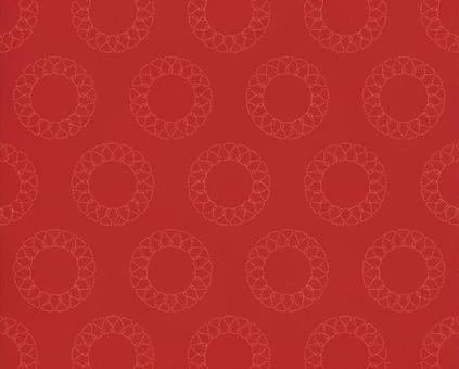 赤の円形/リング状パターン パターン,模様,柄,背景,壁紙,テクスチャ,赤,リング,円,サークルのイラスト素材