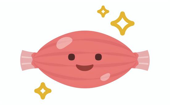 元気な筋肉のシンプルイラスト 筋肉,筋肉痛,顔,笑顔,デフォルメ,擬人化,簡単,イメージ,手書き,健康のイラスト素材