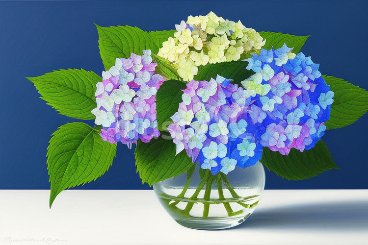 アジサイ　その2 アジサイ,花,植物のイラスト素材