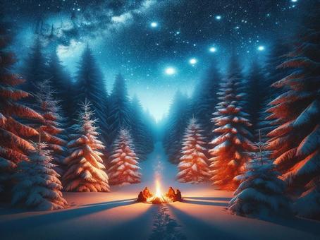 Illustration, neve, freddo estremo, l'inverno, 