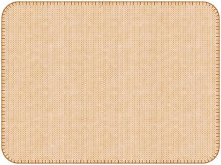 ニットのフレーム【ベージュ】 ニット,フレーム,背景,ベージュ,薄茶,キャメル,毛糸,ウール,羊毛,手芸のイラスト素材