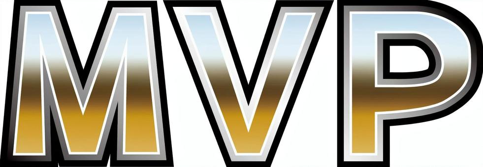 MVPグラデ mvp,賞,偉業,活躍,ヒーロー,スポーツ,競技,グラデーション,文字のイラスト素材