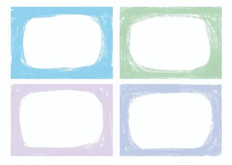 アナログ風パステルフレーム