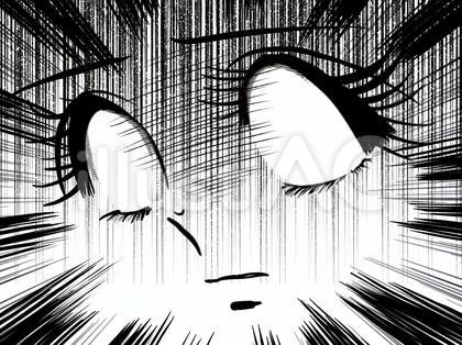 ショックで白目になる少女漫画女子の顔