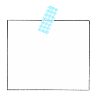 マスキングテープとメモ帳のフレーム3 メモ帳,紙,フレーム,マスキングテープ,かわいい,テキストスペース,手描き,メモのイラスト素材