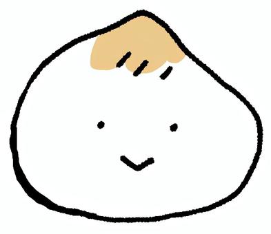 点心くん3 中華まん,肉まん,豚まん,あんまん,中華,食べ物,点心,飲茶,饅頭,おやつのイラスト素材