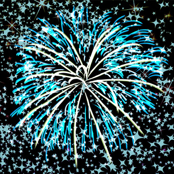 打ち上げ花火キラキラ 打ち上げ花火,火花,キラキラ,沢山,光る,きれい,散る,背景,暗いのイラスト素材