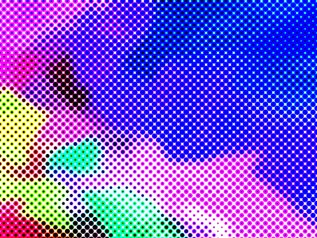 カラフルなハーフトーンの背景壁紙素材画像 ハーフトーン,カラフル,背景,壁紙,スクリーントーン,ドット,柄,テクスチャ,キュート,かわいいのイラスト素材