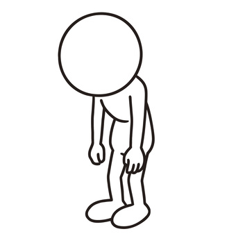 肩を落とす人 落胆,失望,悲しみ,後悔,挫折,感情,心理,ストレス,疲労,人間のイラスト素材