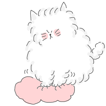 ふみふみするねこちゃん♪ かわいい,ふみふみ,クッション,ふわふわ,もこもこ,踏む,ねこ,動物,いきもの,ペットのイラスト素材