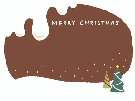 クリスマスフレーム クリスマスフレーム クリスマス,フレーム,クリスマスツリーのイラスト素材