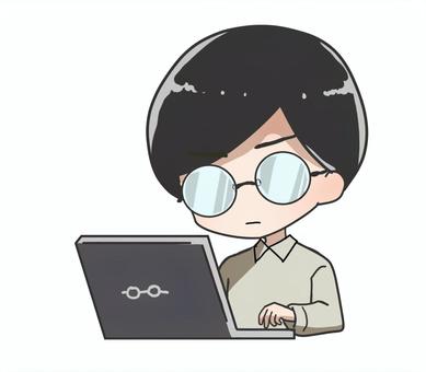 7.3の男の子 7.3の男の子 学生,かわいい,ミニキャラのイラスト素材