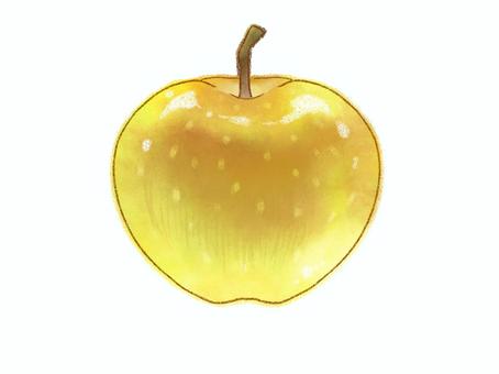 つやぷる梨　影なし 果物,梨,ナシ,黄色,ツヤツヤ,やさしい,かわいい,手描き,カラー,カラフルのイラスト素材