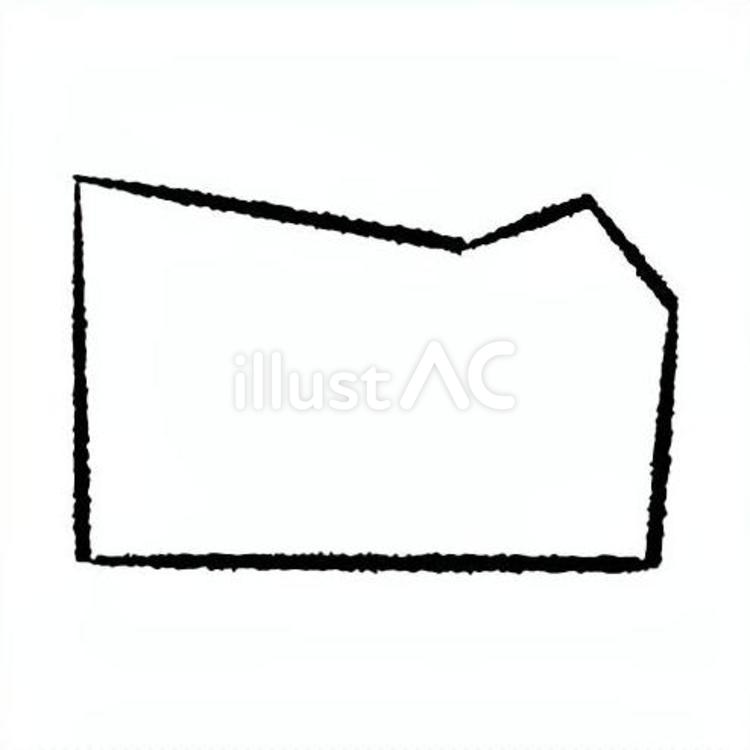 手描きのカクカクの吹き出し98 吹き出し,フレーム,見出しのイラスト素材