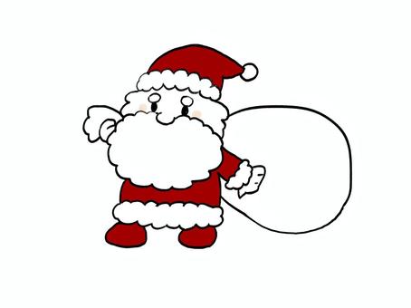 サンタさん サンタさん サンタクロース,クリスマスイヴ,クリスマスのイラスト素材