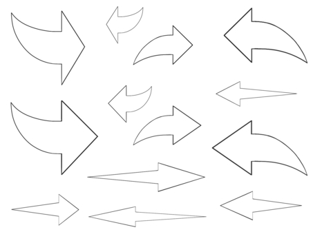white arrow set, JPG, PNG and AI white arrow set, strzałka, zestaw, materiał, JPG, PNG and AI