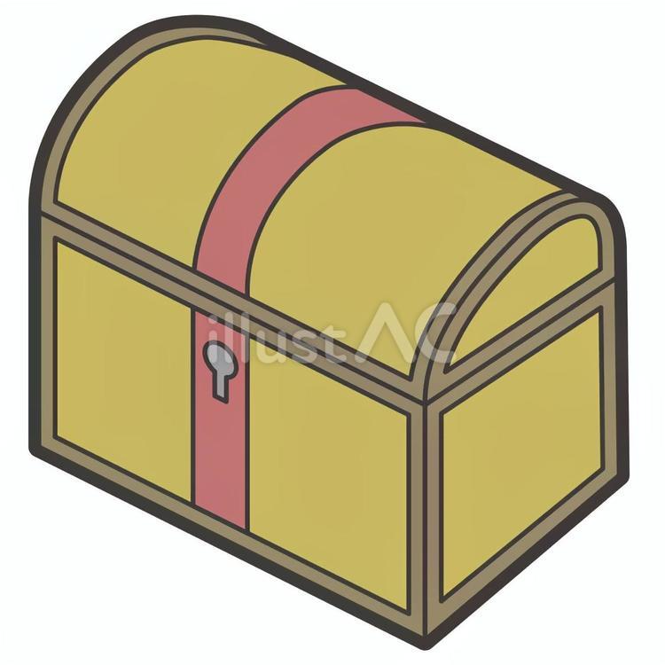 宝箱 宝,箱,入れ物のイラスト素材