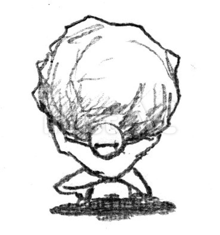 ちからもち 力持ち,ちからもち,持ち上げるのイラスト素材