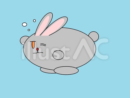 うさぎ(眠そう)